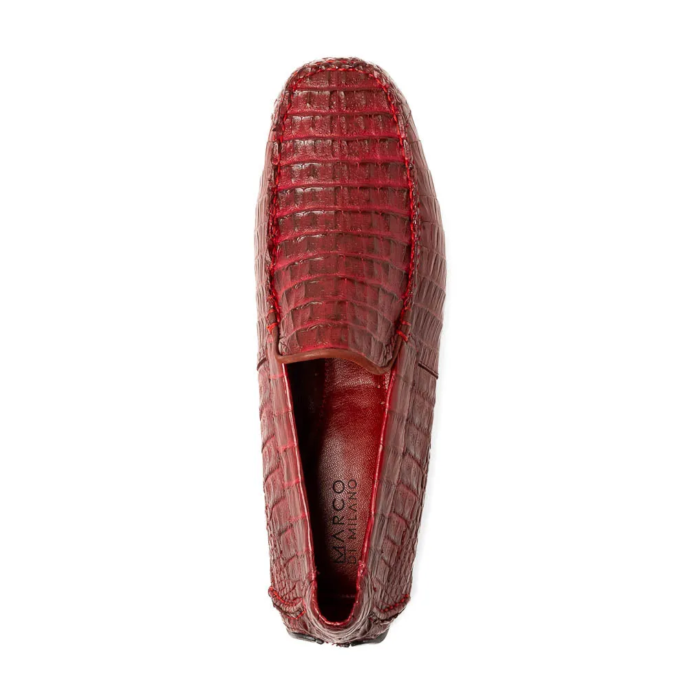 Marco Di Milano Remo Wine Crocodile Loafers