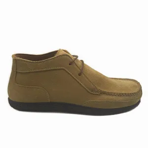Men's Mt. Desert Boot - EXERSOLE® by Quoddy, "Barefoot": Toast Suede