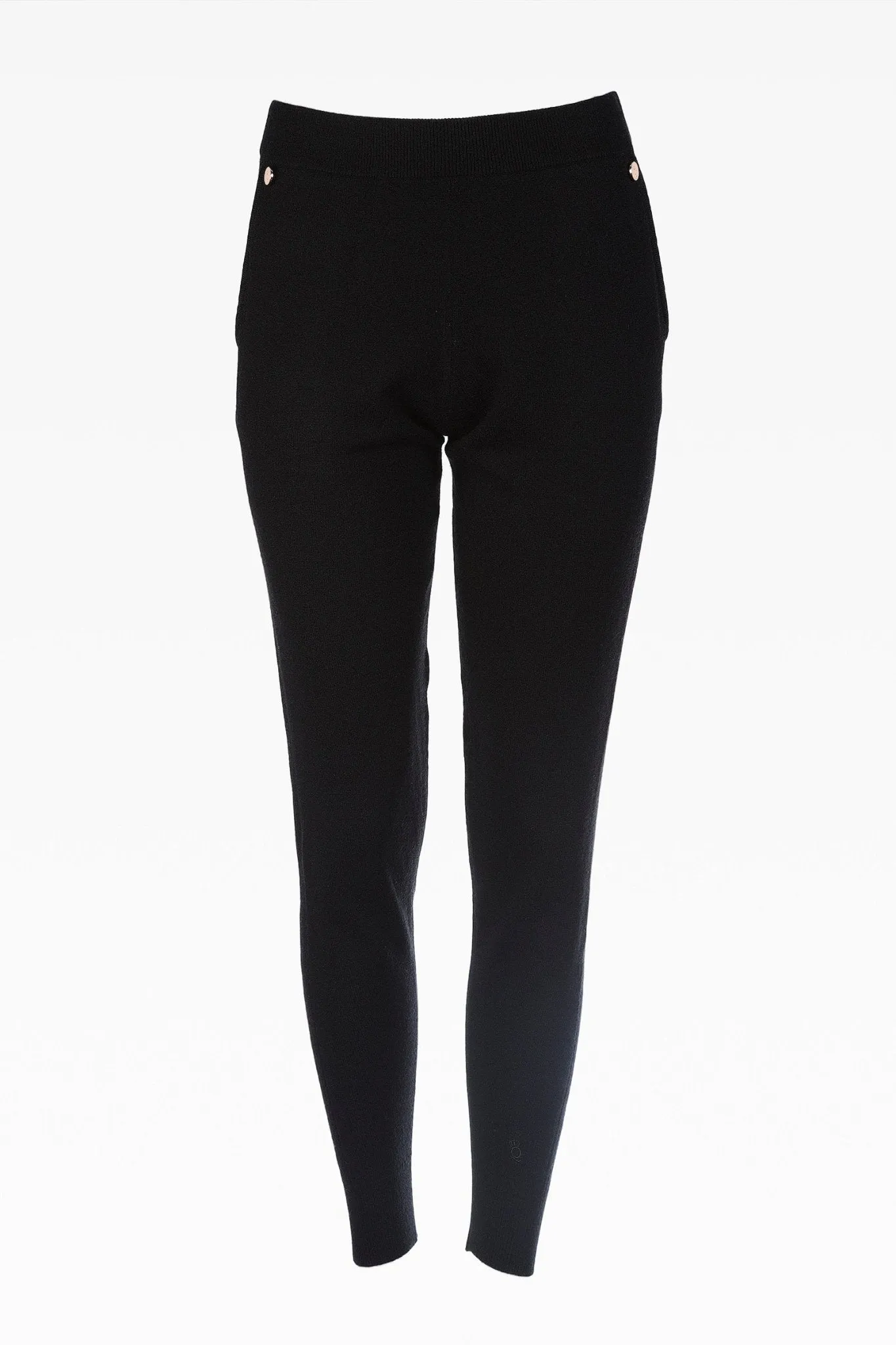 Myla Black Ladies Joggers: Luxury Cashmere & Wool Blend Loungewear