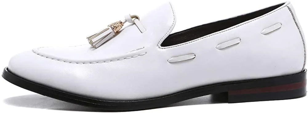 NXY Men's Tassel Loafers Casual Slip-on Dress Shoes Leather Moccasins Shoes Penny Loafers Business Size 7-13