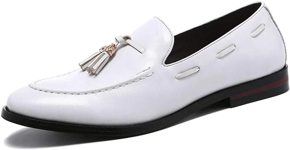 NXY Men's Tassel Loafers Casual Slip-on Dress Shoes Leather Moccasins Shoes Penny Loafers Business Size 7-13