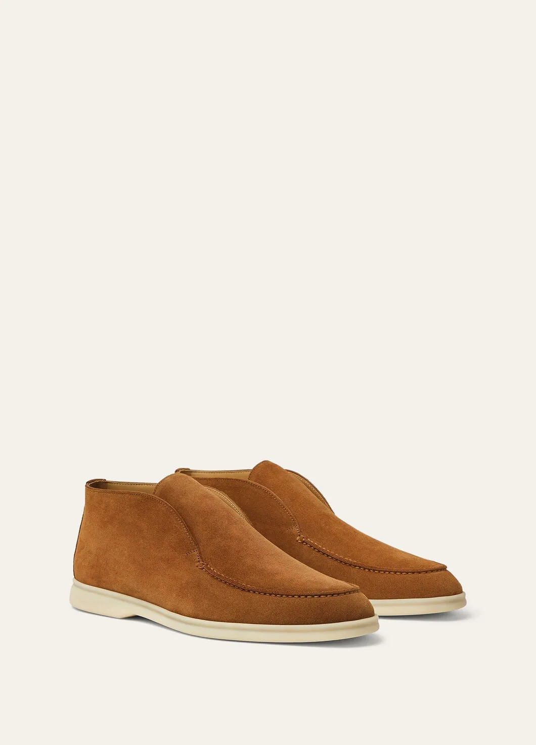 Open Walk Boots in Cocoa Suede