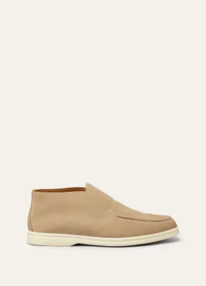 Open Walk Boots in Sandstone Suede