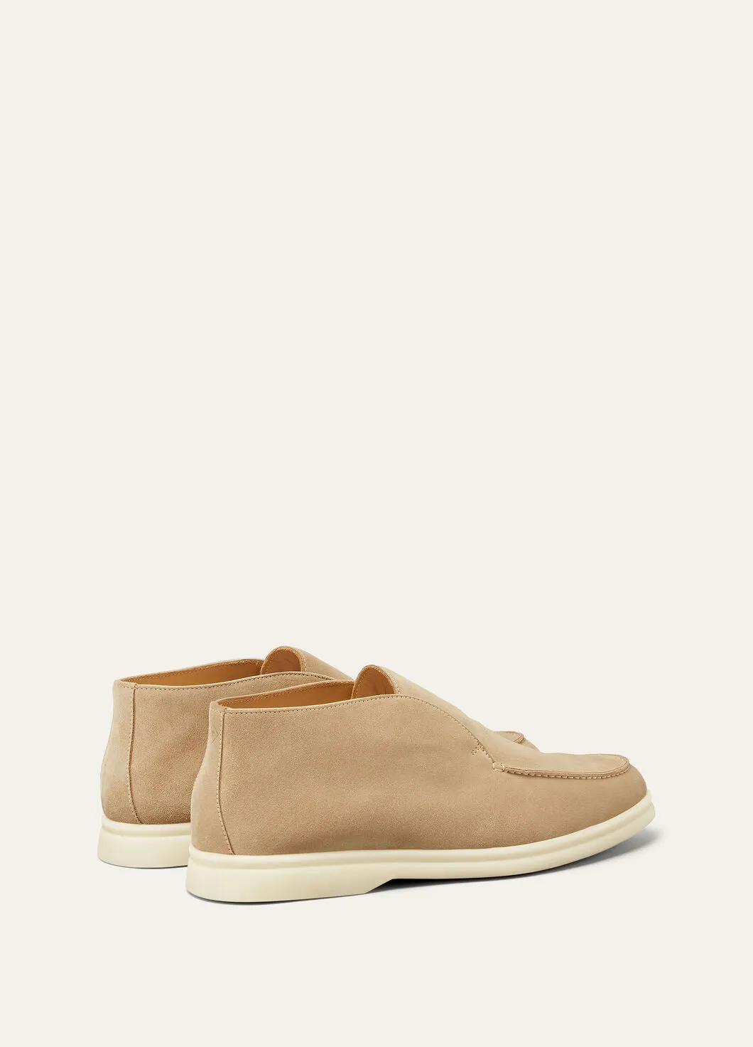 Open Walk Boots in Sandstone Suede
