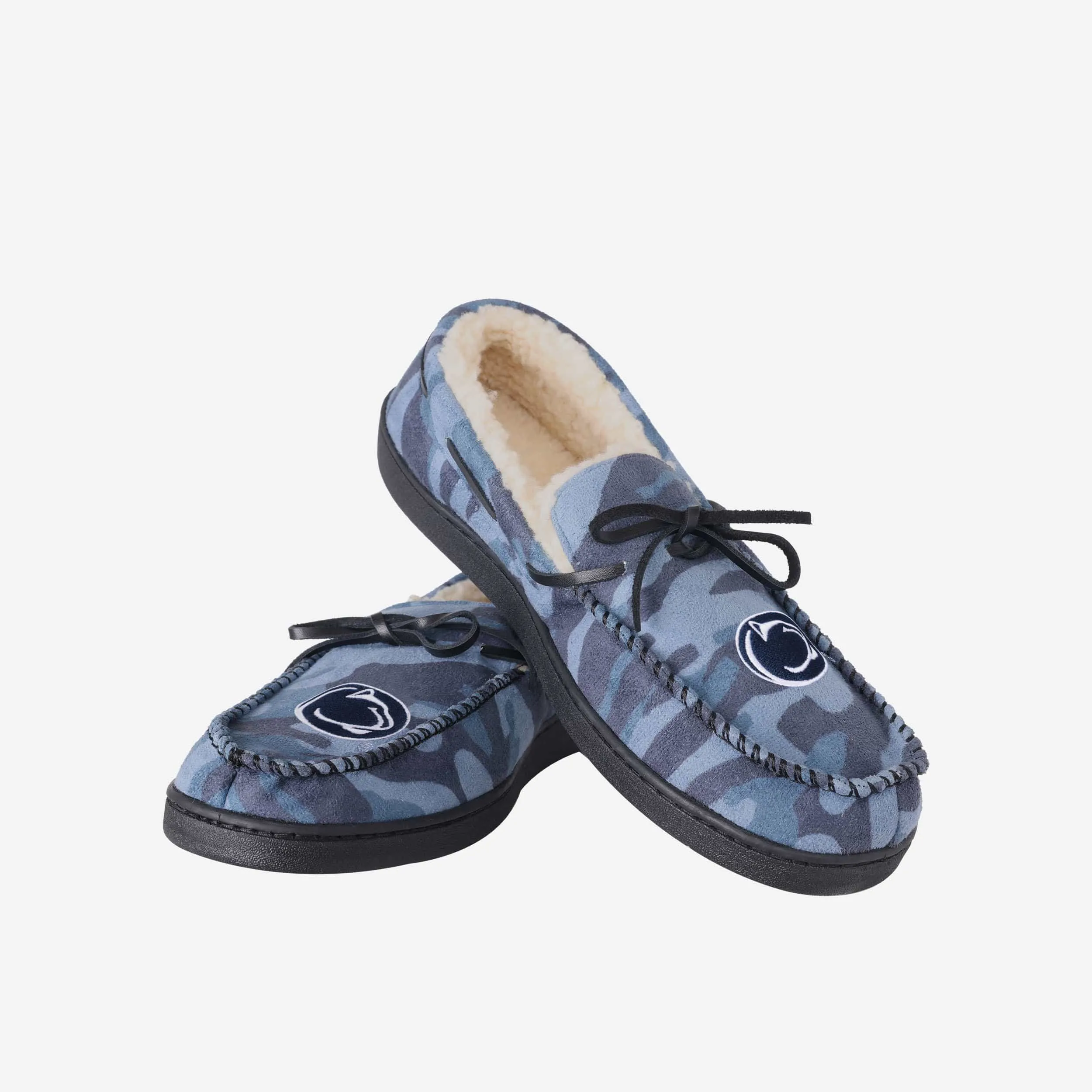 Penn State Nittany Lions Printed Camo Moccasin Slipper
