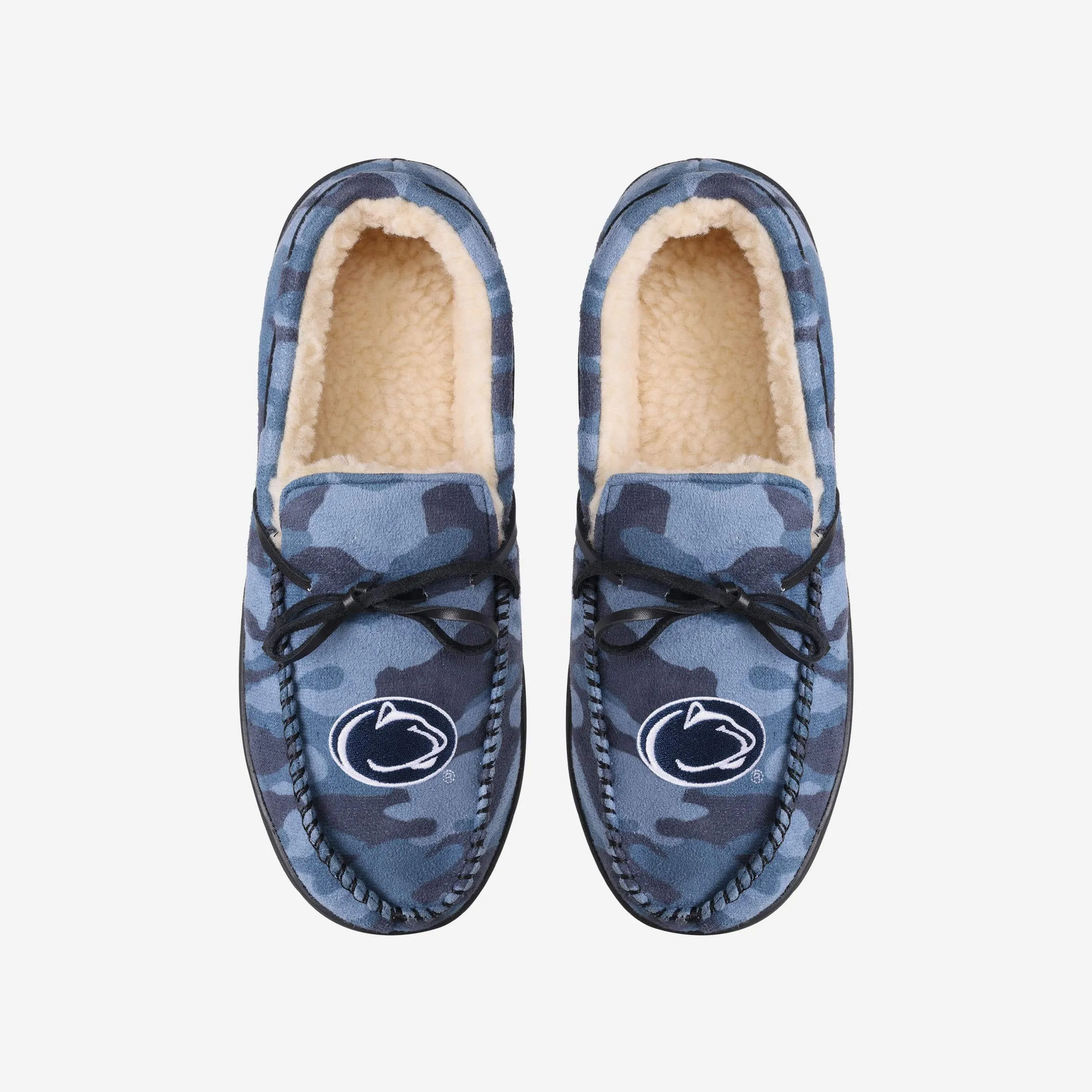Penn State Nittany Lions Printed Camo Moccasin Slipper