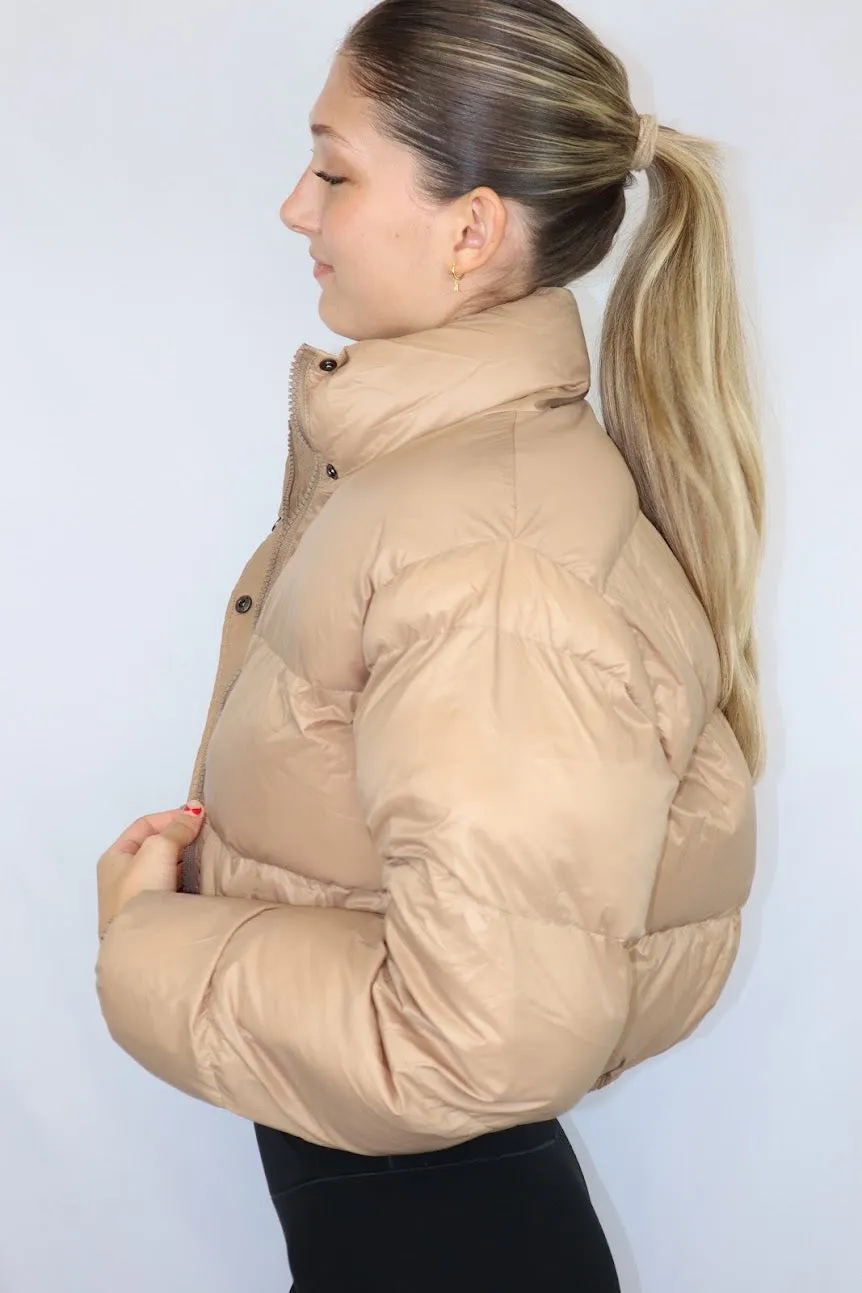 Petunia Puffer Khaki