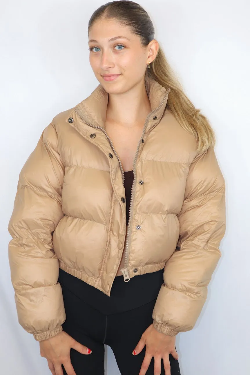 Petunia Puffer Khaki