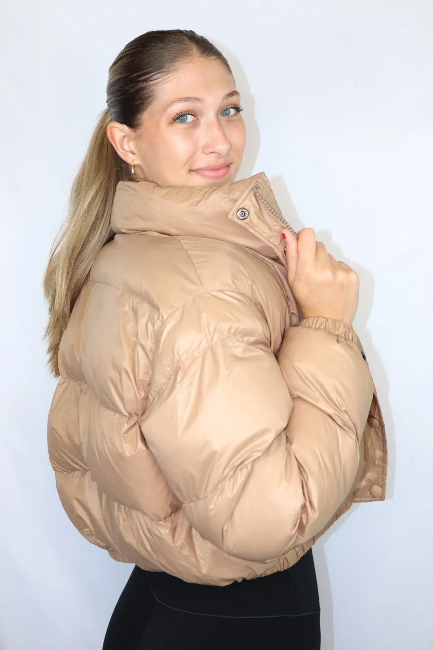 Petunia Puffer Khaki