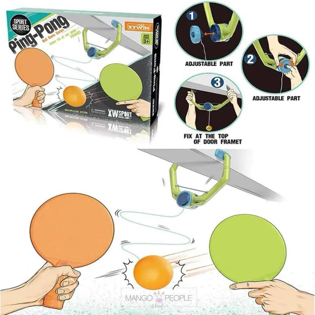 Ping Pong Table Tennis Toy Set With Six Balls