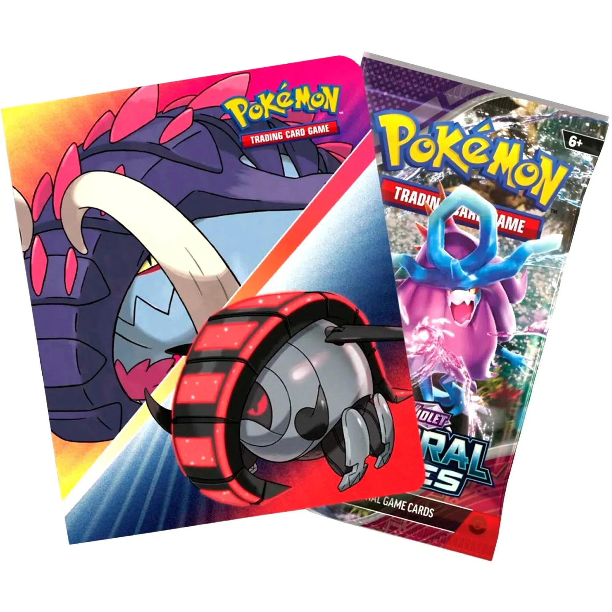 Pokémon TCG [Temporal Forces] - Iron Treads & Iron Moth Mini Portfolio Binder & Booster Pack Bundle (3.5") - The Pokémon Company International