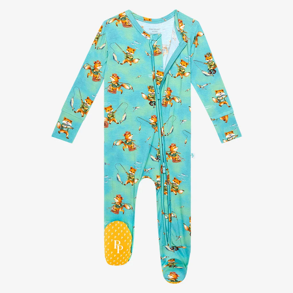 Posh Peanut Arlo Footie with Zipper