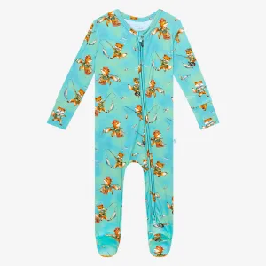 Posh Peanut Arlo Footie with Zipper