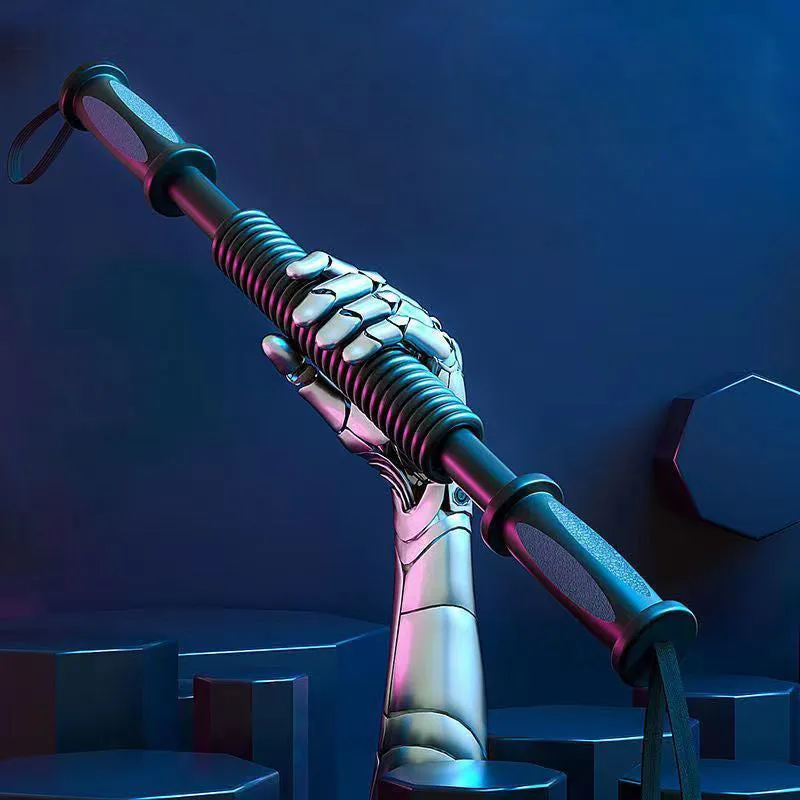Premium Arm Strength Trainer – Home Chest & Upper Arm Muscle Enhancement – Adjustable Resistance Spring Stick for Fitness, Shoulders, & Arms Exercise