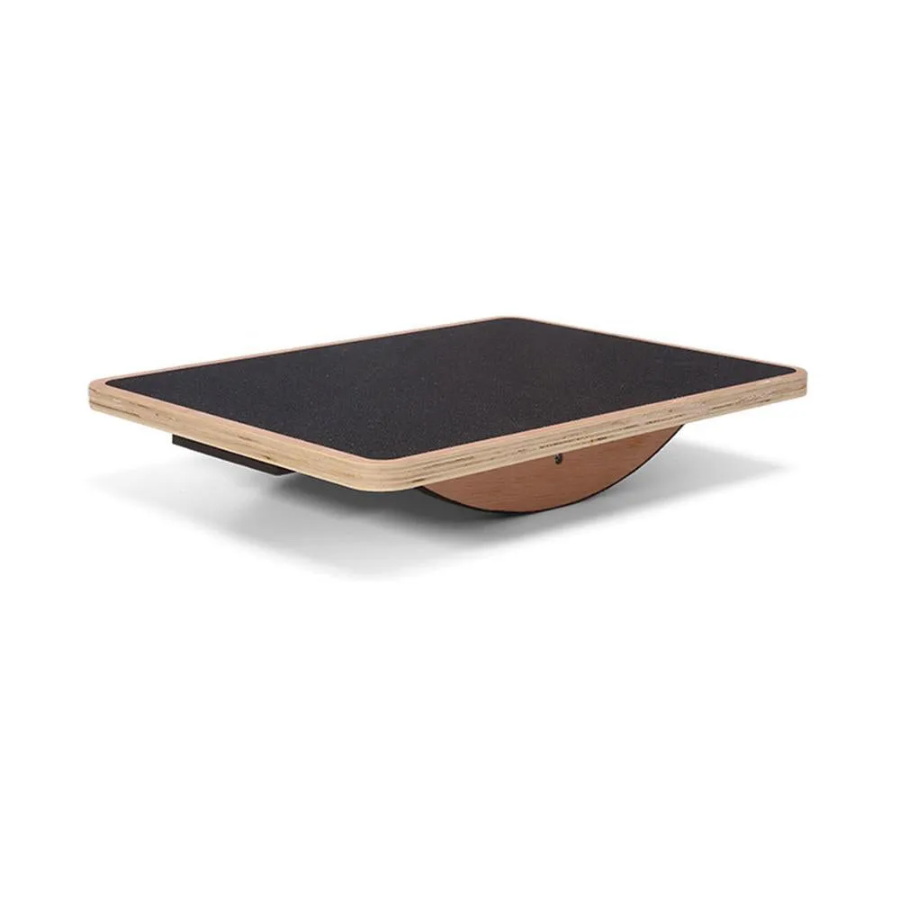 Premium Balance Board - 360° Wobble Trainer for Core Stability, Focus & Posture, Anti-Slip, Rubber Bottom for Safe & Silent Workout, Full Body Exercise for Home Gym & Office Use, Solid Wood Construction