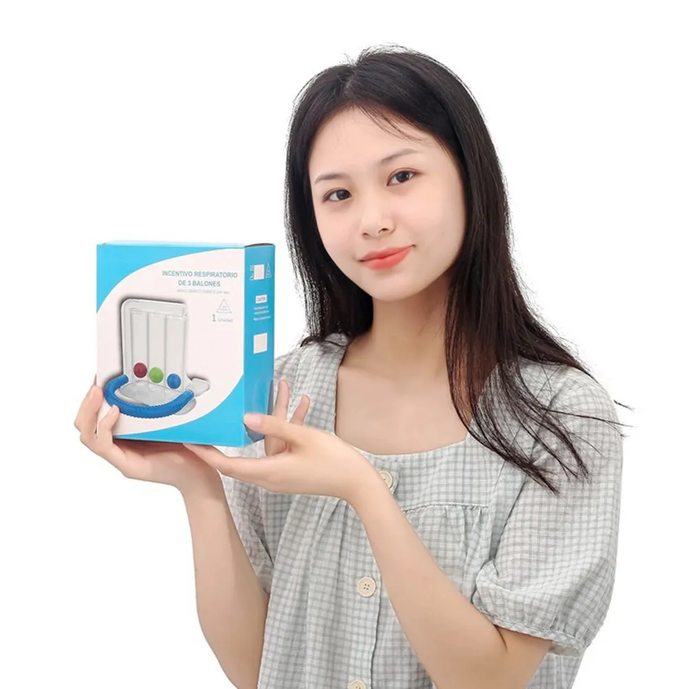 Premium Breathing Exerciser – 3-Ball Lung Function Trainer for Respiratory Health, Improve Lung Capacity & Prevent Mucus Build-Up, Stress Relief & Deep Breathing Practice