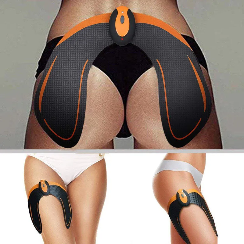 Premium EMS Muscle Stimulator Abdominal Hip Trainer with LCD Display | USB Rechargeable Fitness Toner for Body Slimming & Waist Training at Home Gym