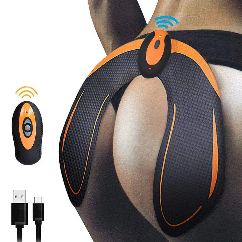 Premium EMS Muscle Stimulator Abdominal Hip Trainer with LCD Display | USB Rechargeable Fitness Toner for Body Slimming & Waist Training at Home Gym