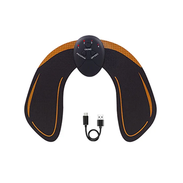 Premium EMS Muscle Stimulator Abdominal Hip Trainer with LCD Display | USB Rechargeable Fitness Toner for Body Slimming & Waist Training at Home Gym