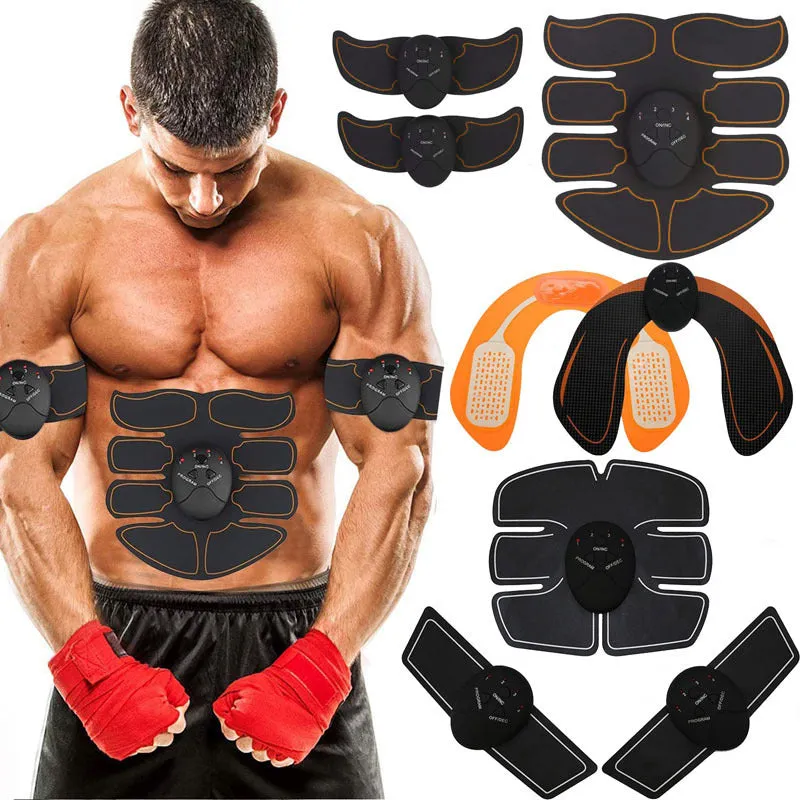 Premium EMS Muscle Stimulator Abdominal Hip Trainer with LCD Display | USB Rechargeable Fitness Toner for Body Slimming & Waist Training at Home Gym