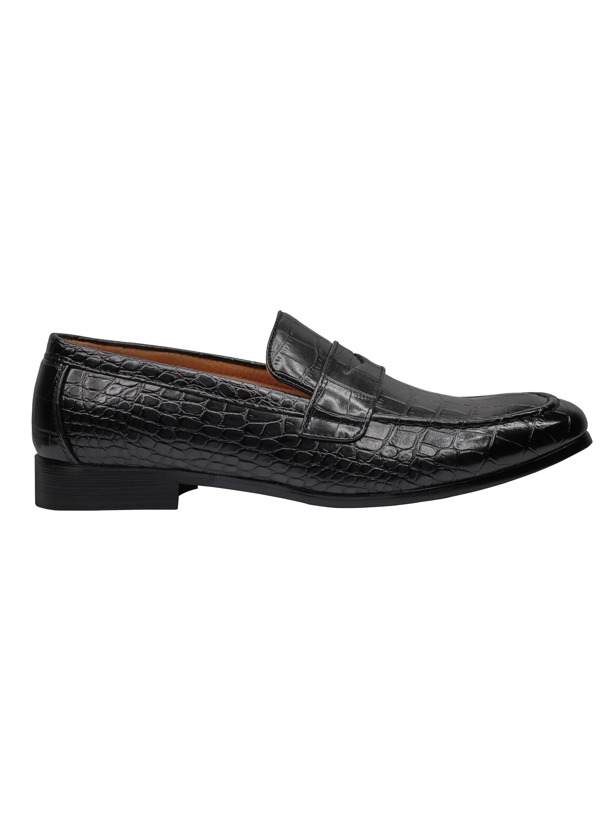 PRINTED PENNY LOAFERS