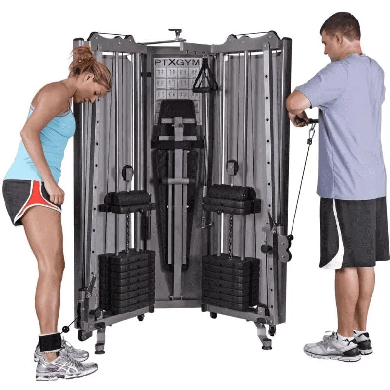 PTX Gym Folding Functional Trainer Compact and Portable Home Gym