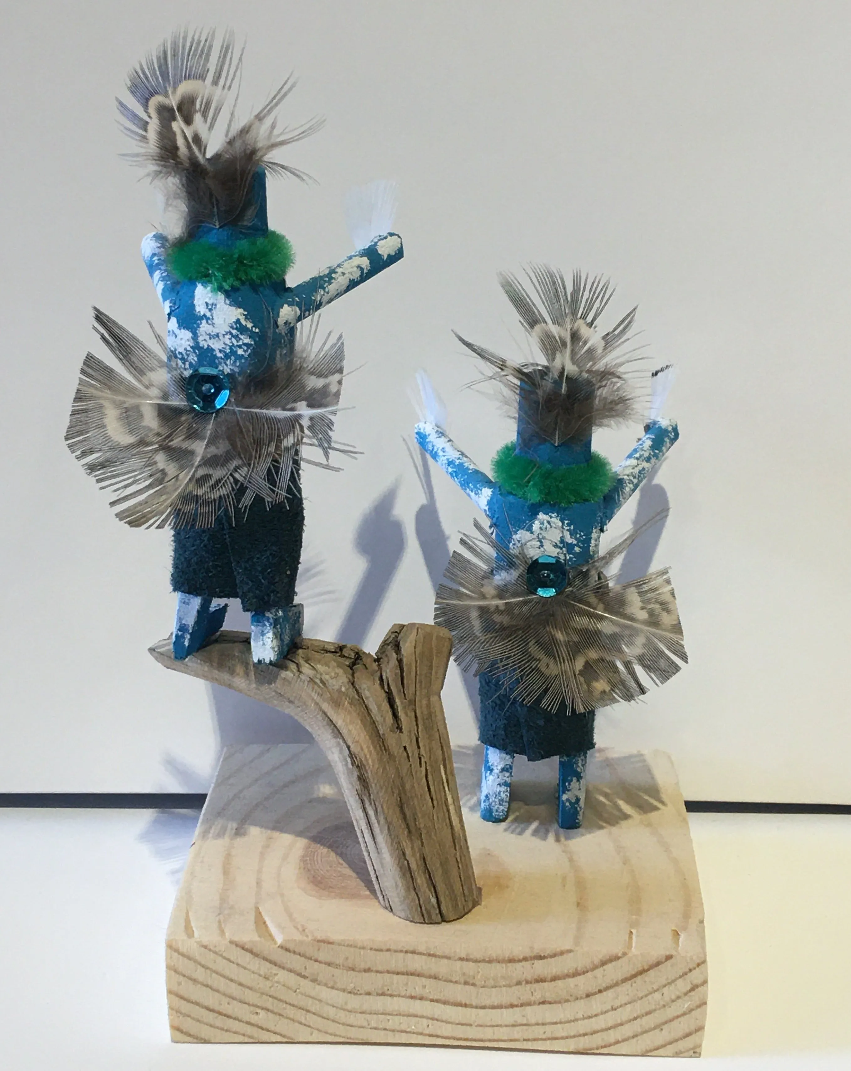 "Fancy Dancers" Handmade Kachinas, 6"