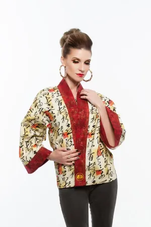 "Kanji Cool" Kimono Hipster