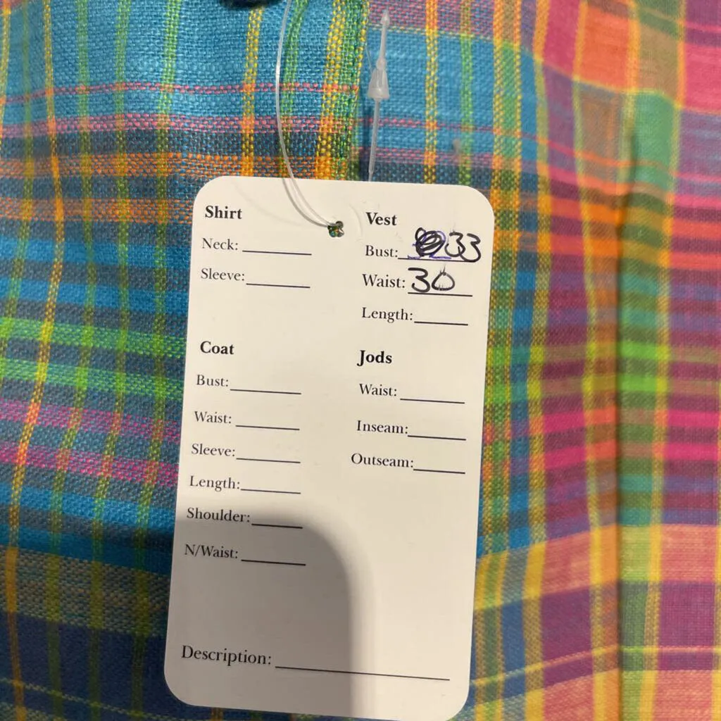 Rainbow Checkered Vest