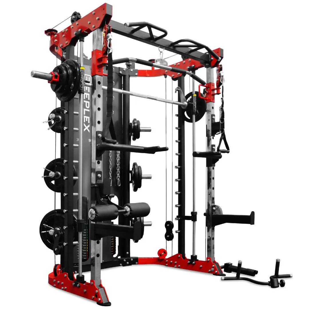 Reeplex CBT-PN Multi Station Gym   FID Bench   100kg Olympic Rubber Weight Plates
