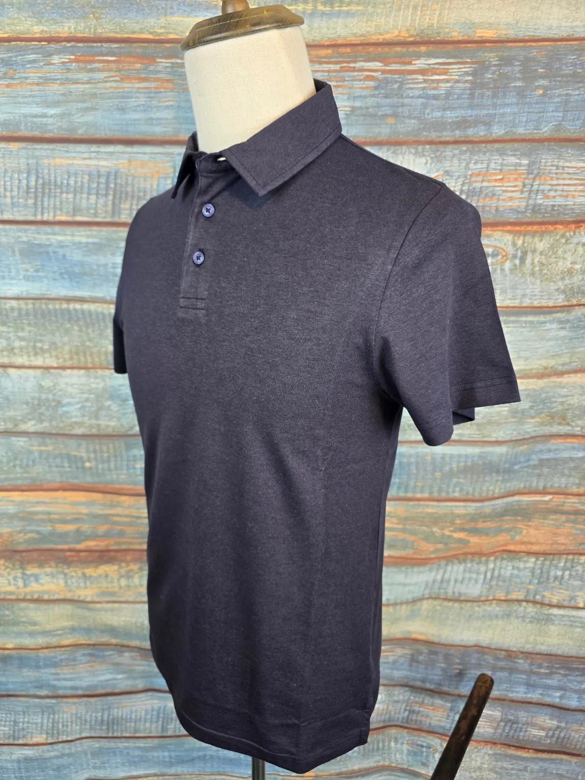 Remus Uomo Regular Fit Tencel Short-Sleeve Polo Shirt