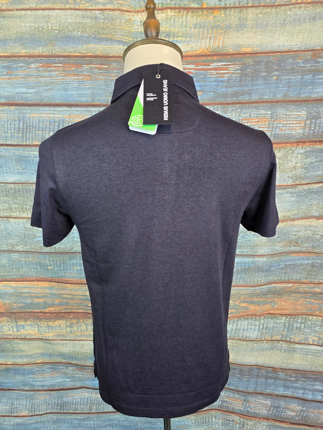 Remus Uomo Regular Fit Tencel Short-Sleeve Polo Shirt