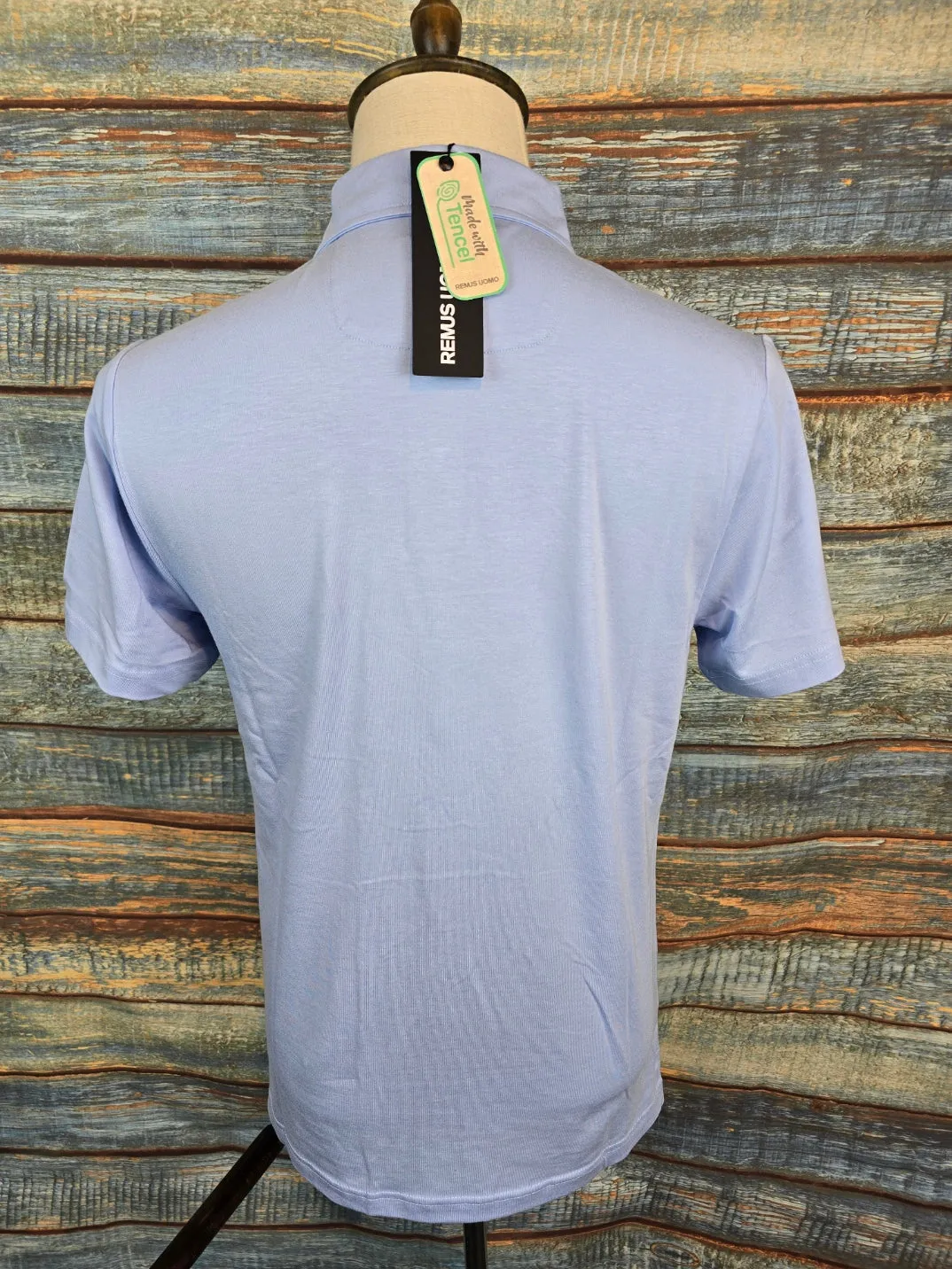 Remus Uomo Regular Fit Tencel Short-Sleeve Polo Shirt