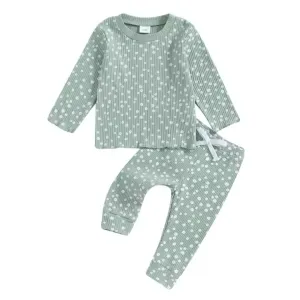 Ribbed Dainty Florals- Green