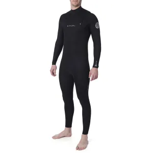 Rip Curl Dawn Patrol Performance 4/3mm Chest Zip Wetsuit - Black