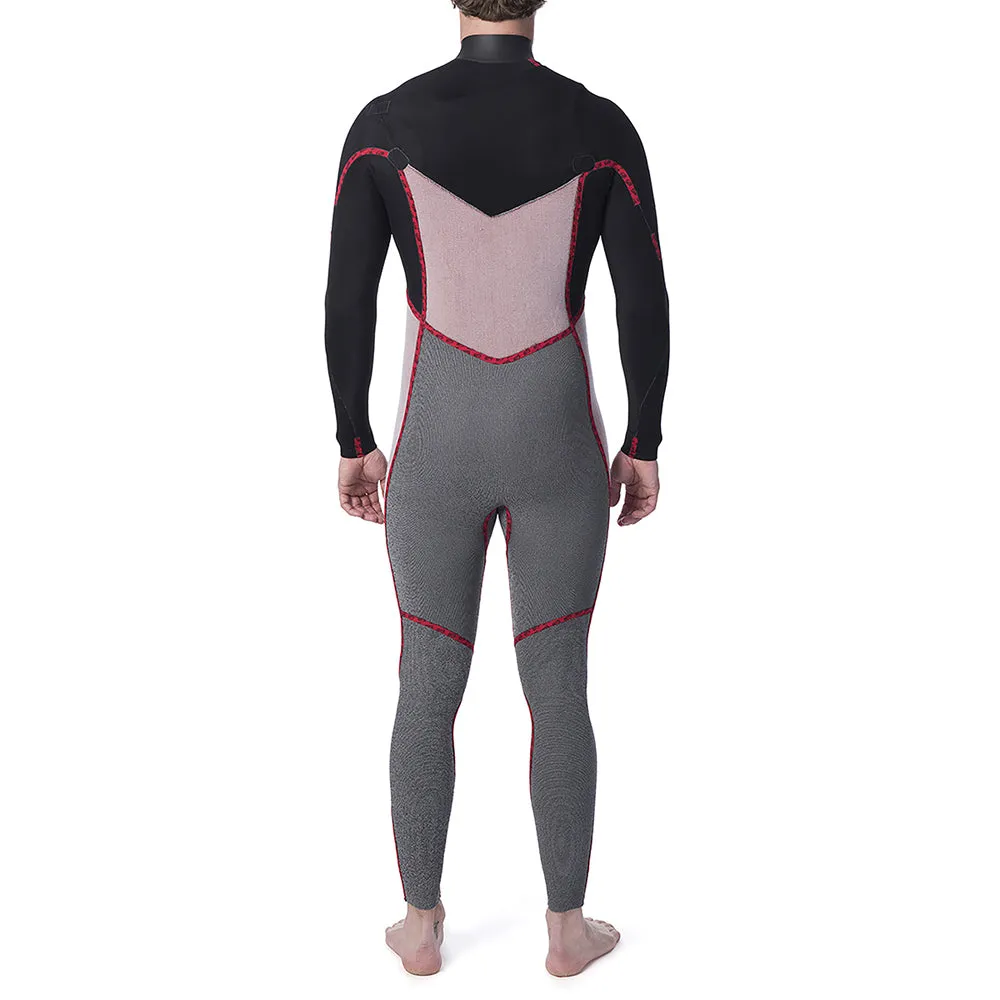 Rip Curl Dawn Patrol Performance 4/3mm Chest Zip Wetsuit - Black