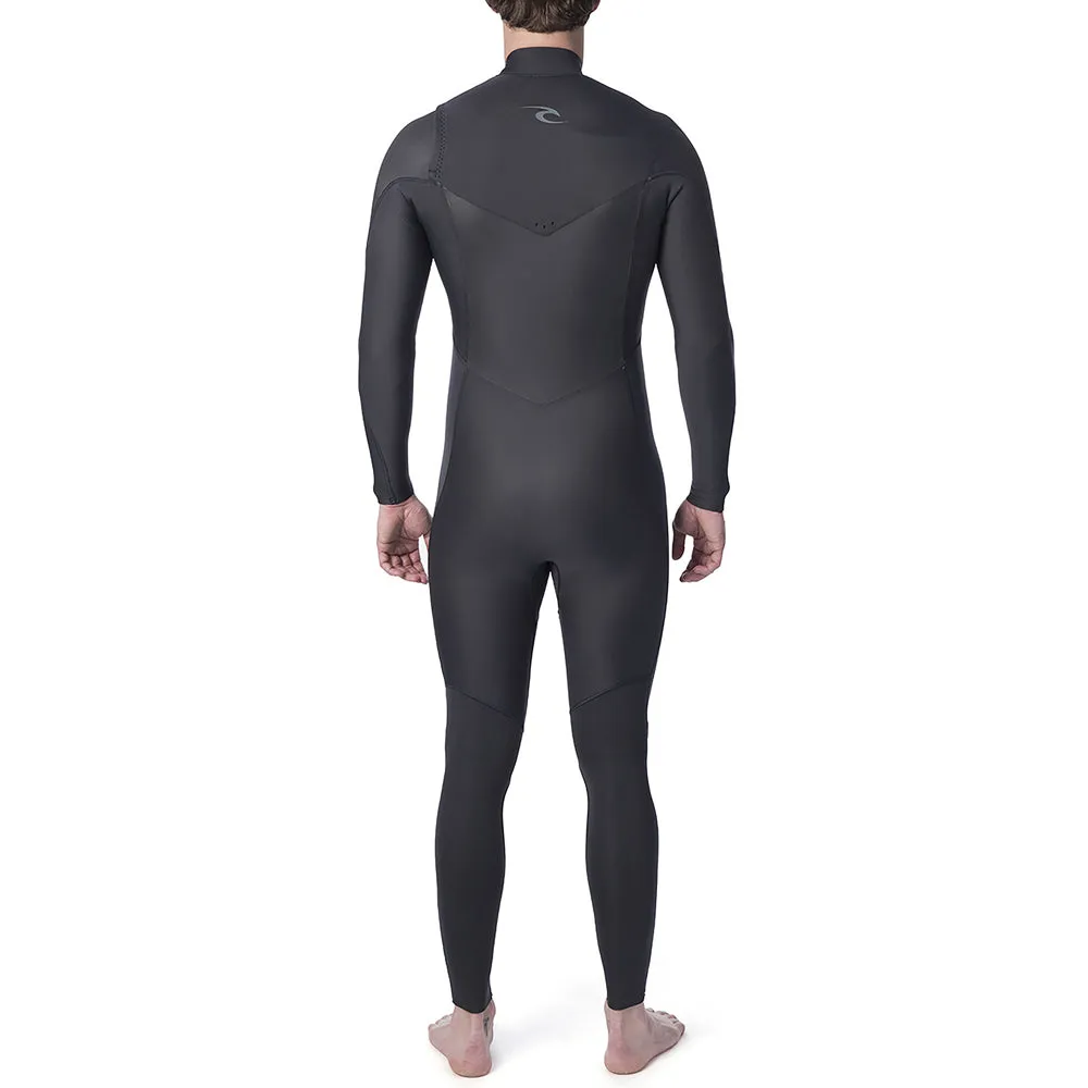 Rip Curl Dawn Patrol Performance 4/3mm Chest Zip Wetsuit - Black