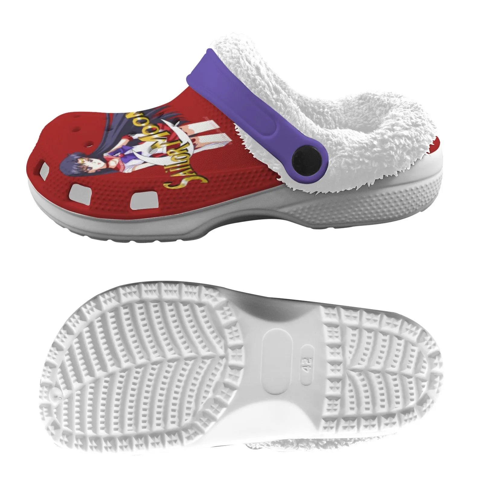 Sailor Mars Fleece Lined Foam Clogs