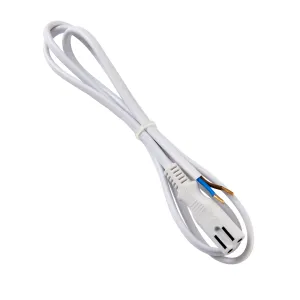 Saxby 91341 Sleek CCT power lead White pvc