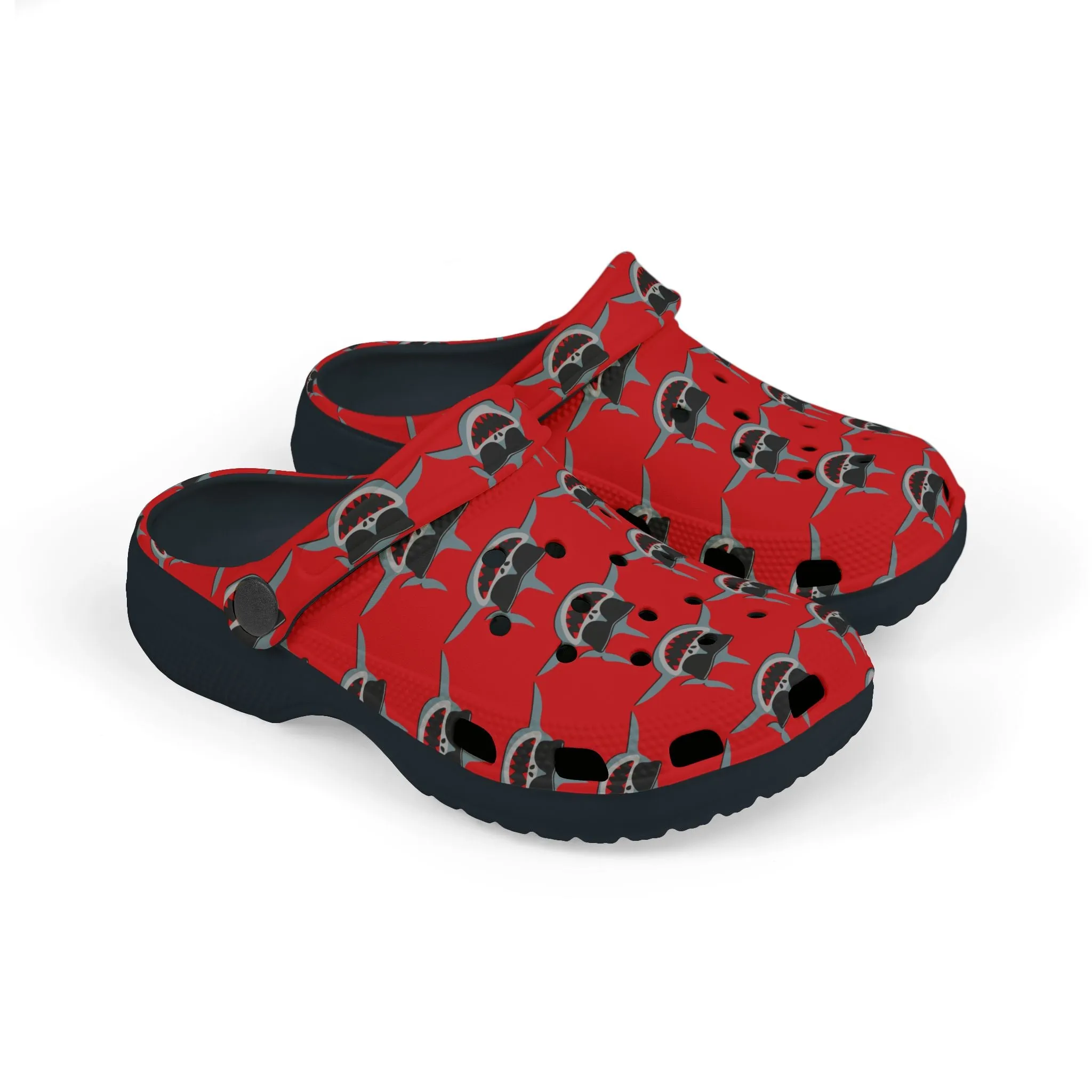 SHARKS! Summer or Pool Time Foam Crocs for Kids