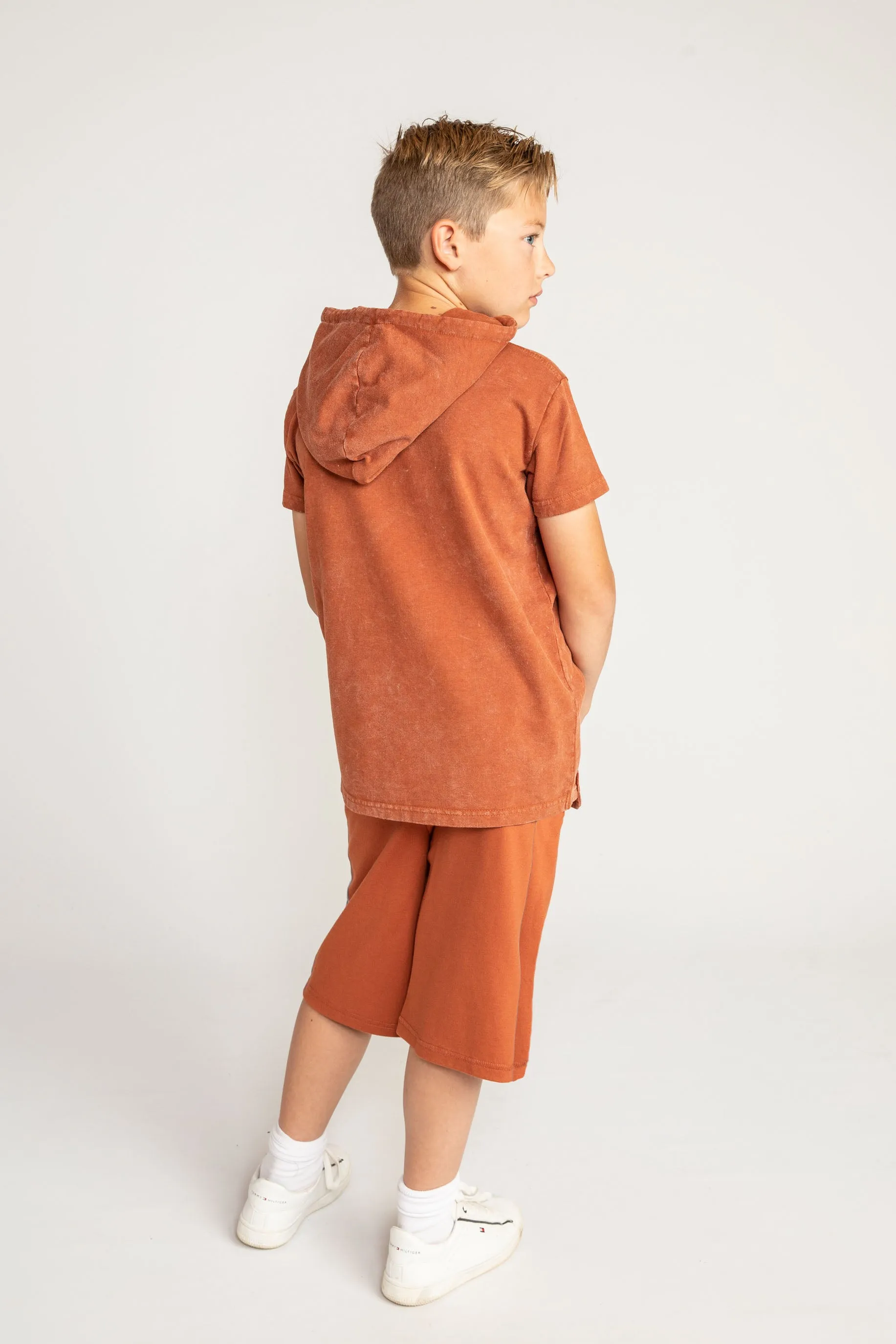 Short Sleeve Lounge Hoodie