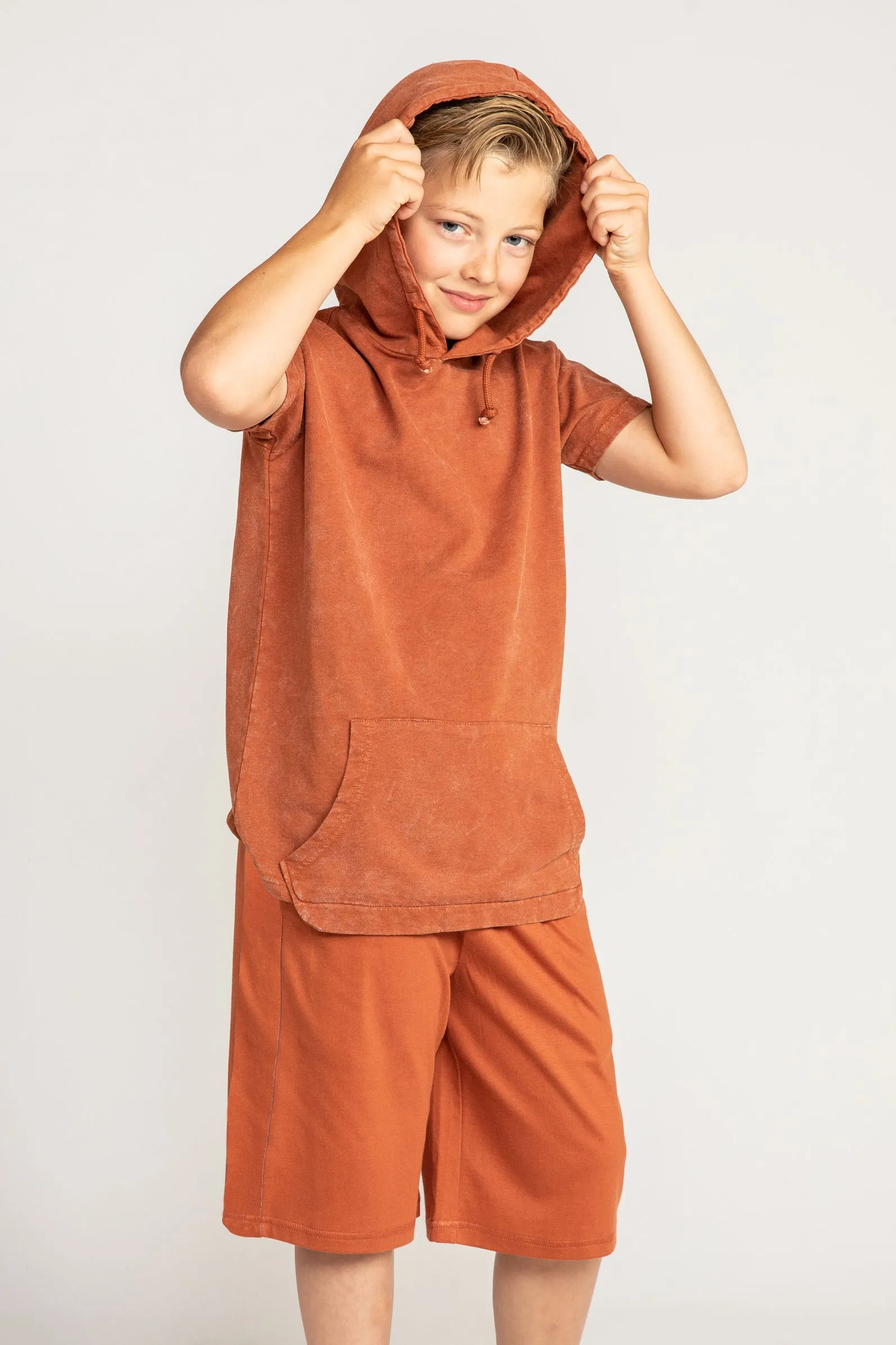 Short Sleeve Lounge Hoodie