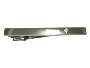 Silver Toned Etched Sleek Gorilla Head Tie Clip