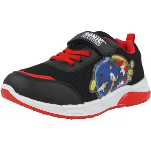 Sonic the Hedgehog Black Kids Trainers with Light-Up Heel