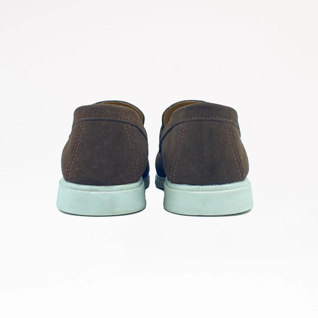 Suede Loafers Classic | Suede Loafer Shoes (Dark Brown)
