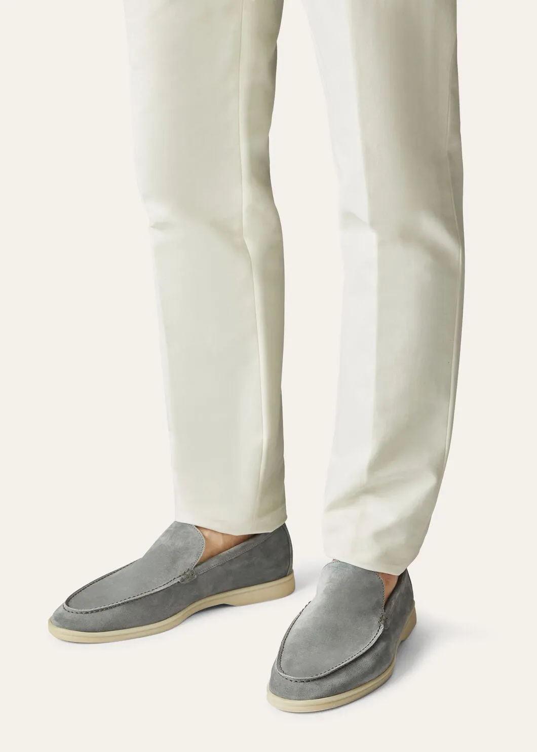 Summer Walk in Grey Suede for Men