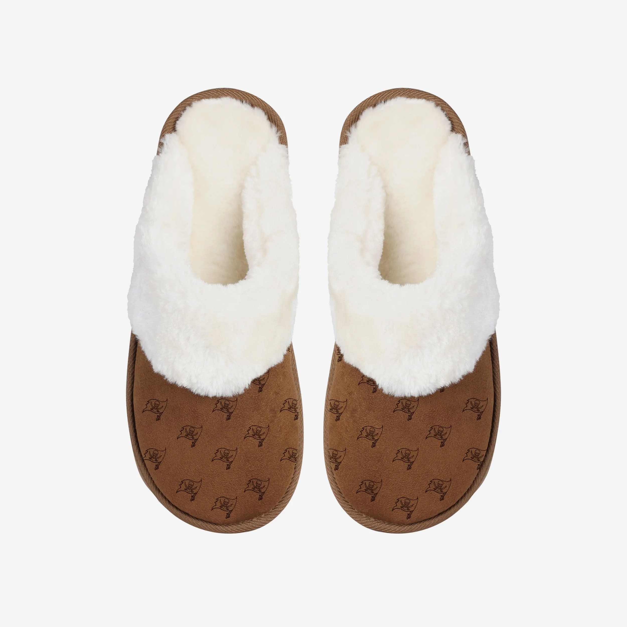 Tampa Bay Buccaneers Womens Repeat Logo Moccasin Slipper