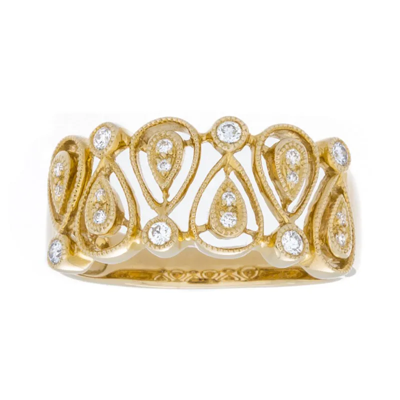 Teardrop Diamond Ring
