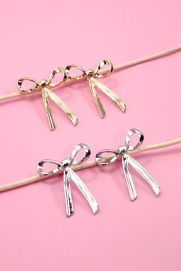 The Moriah Movable Bow Stud Earrings