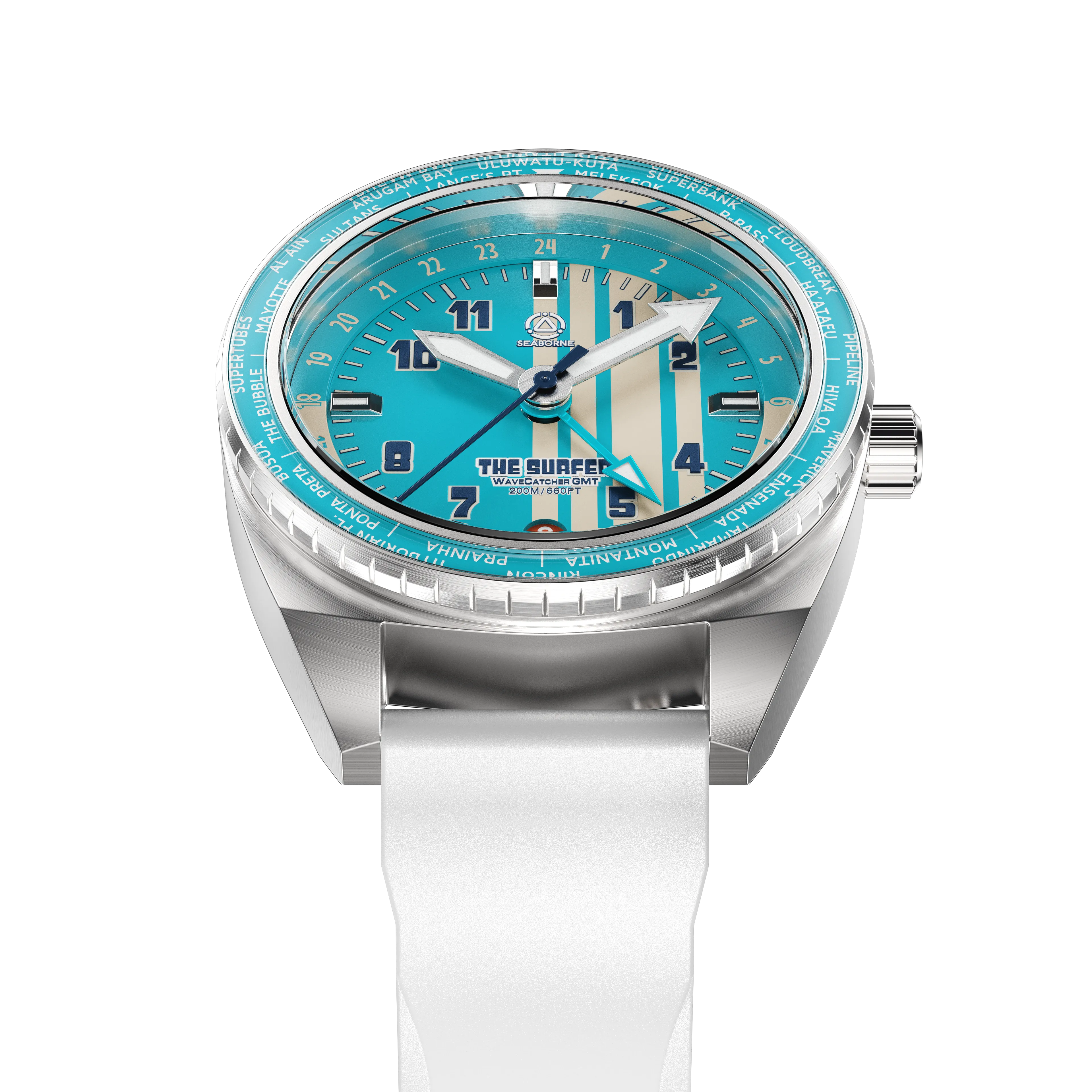 The Surfer | Wavecatcher GMT Automatic |  Blue Lagoon